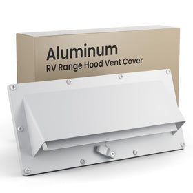 Safoner exterior vent cover front view showing durable aluminum and clean fit