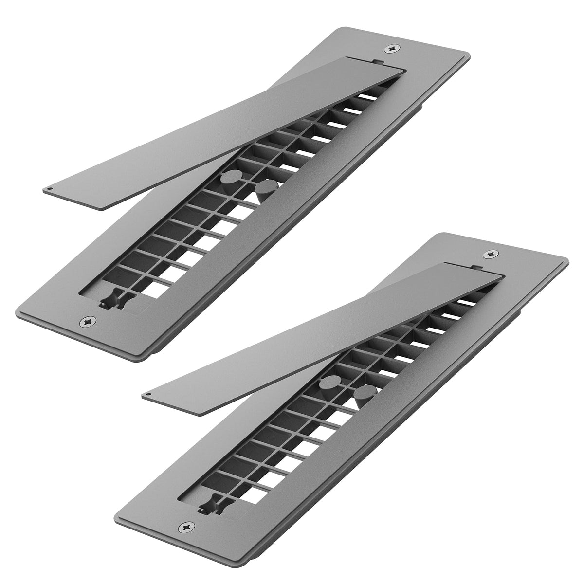 Safoner front view floor register showing clean finish and durable design