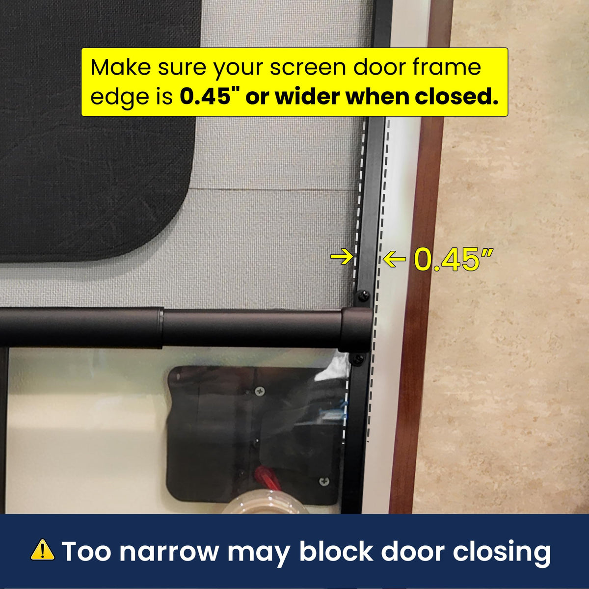 Safoner included screws and drill bit displayed for fast, hassle-free installation