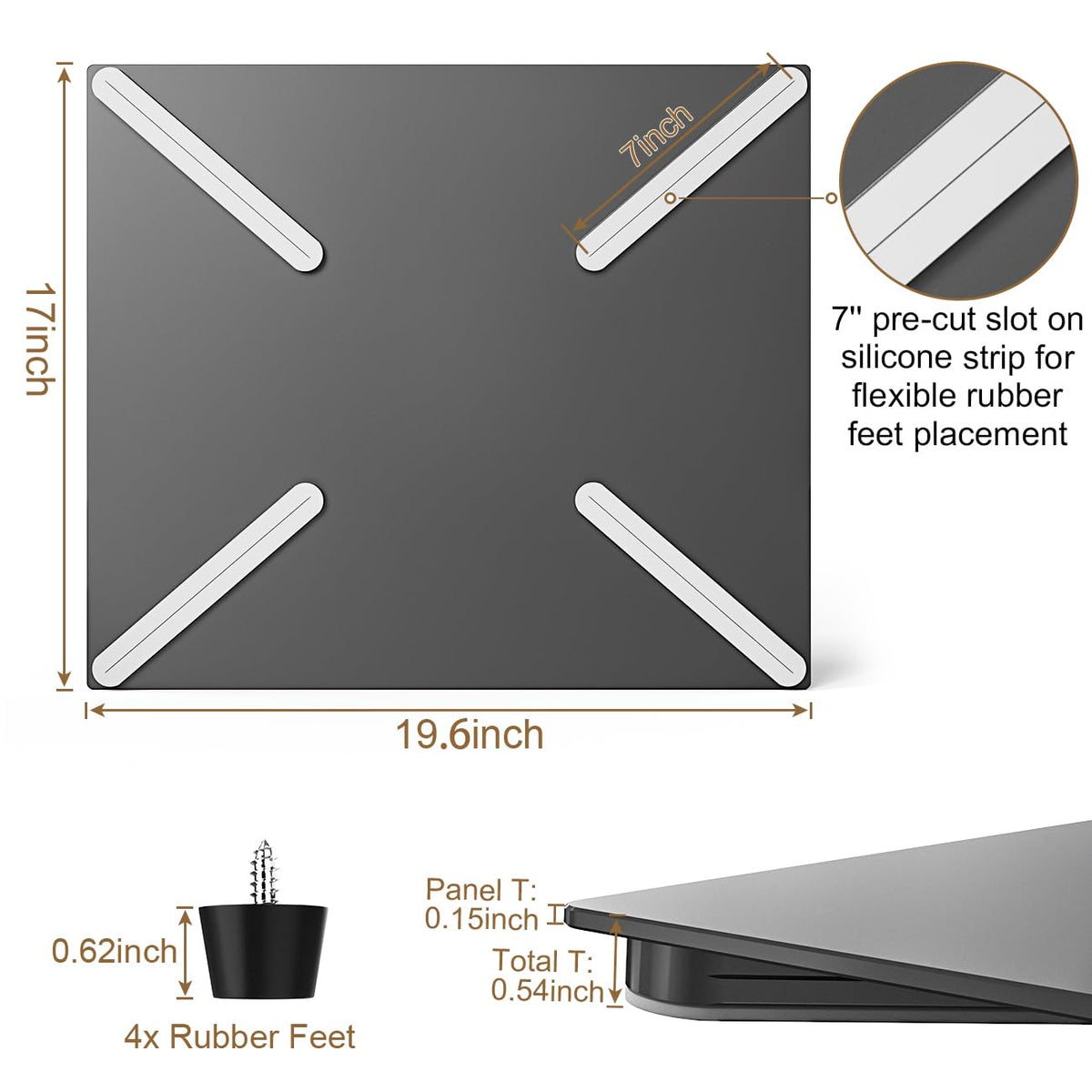 Safoner installed on RV counter demonstrating extra prep surface and convenience