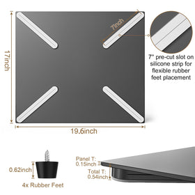 Safoner installed on RV counter demonstrating extra prep surface and convenience