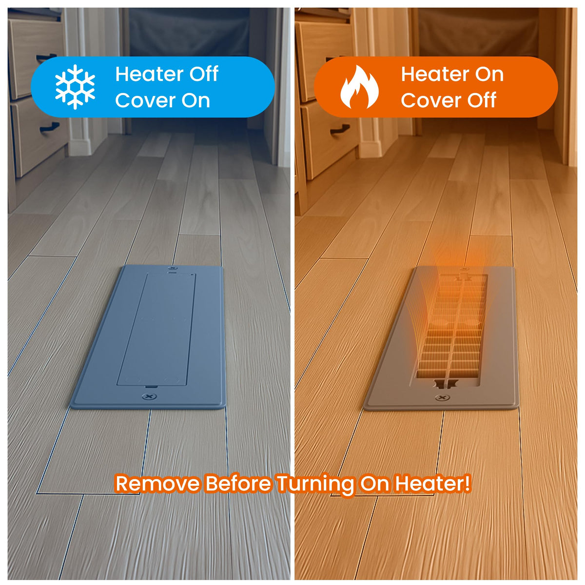 Safoner installed in RV floor demonstrating tidy look and secure fit