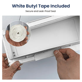 Safoner vent installed on camper exterior demonstrating weatherproof protection