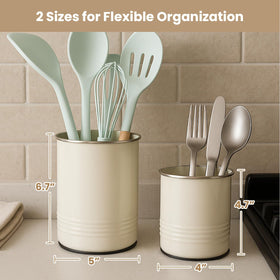 Safoner large holder filled with spatulas and ladles for quick access