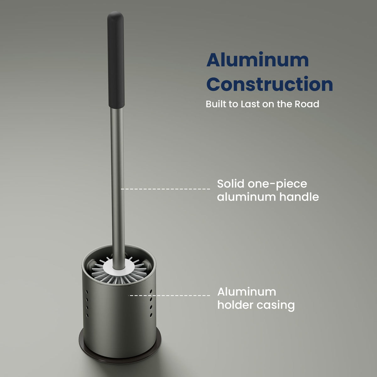 Safoner extra-long one-piece aluminum handle close-up for sturdy reach