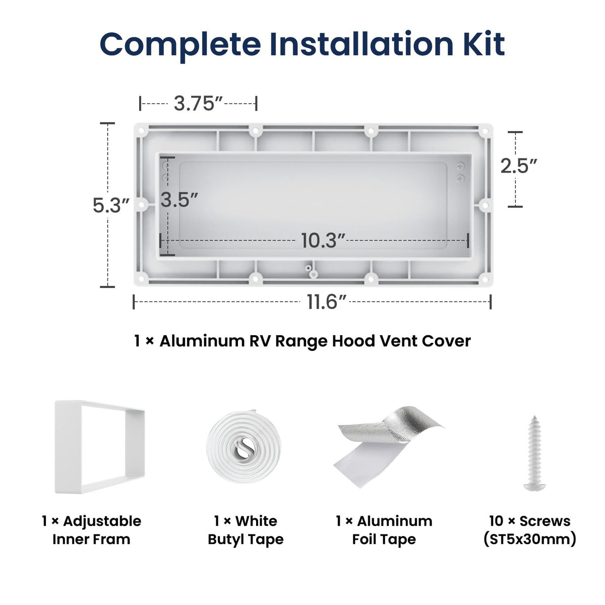 Safoner vent held in hands to show size and lightweight ease of installation