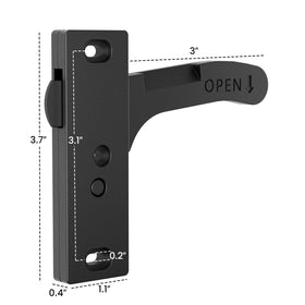 Safoner black powder-coated screws and washers highlighting discreet exterior finish