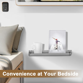 Safoner shelf hardware with stainless screws ensuring secure mounting