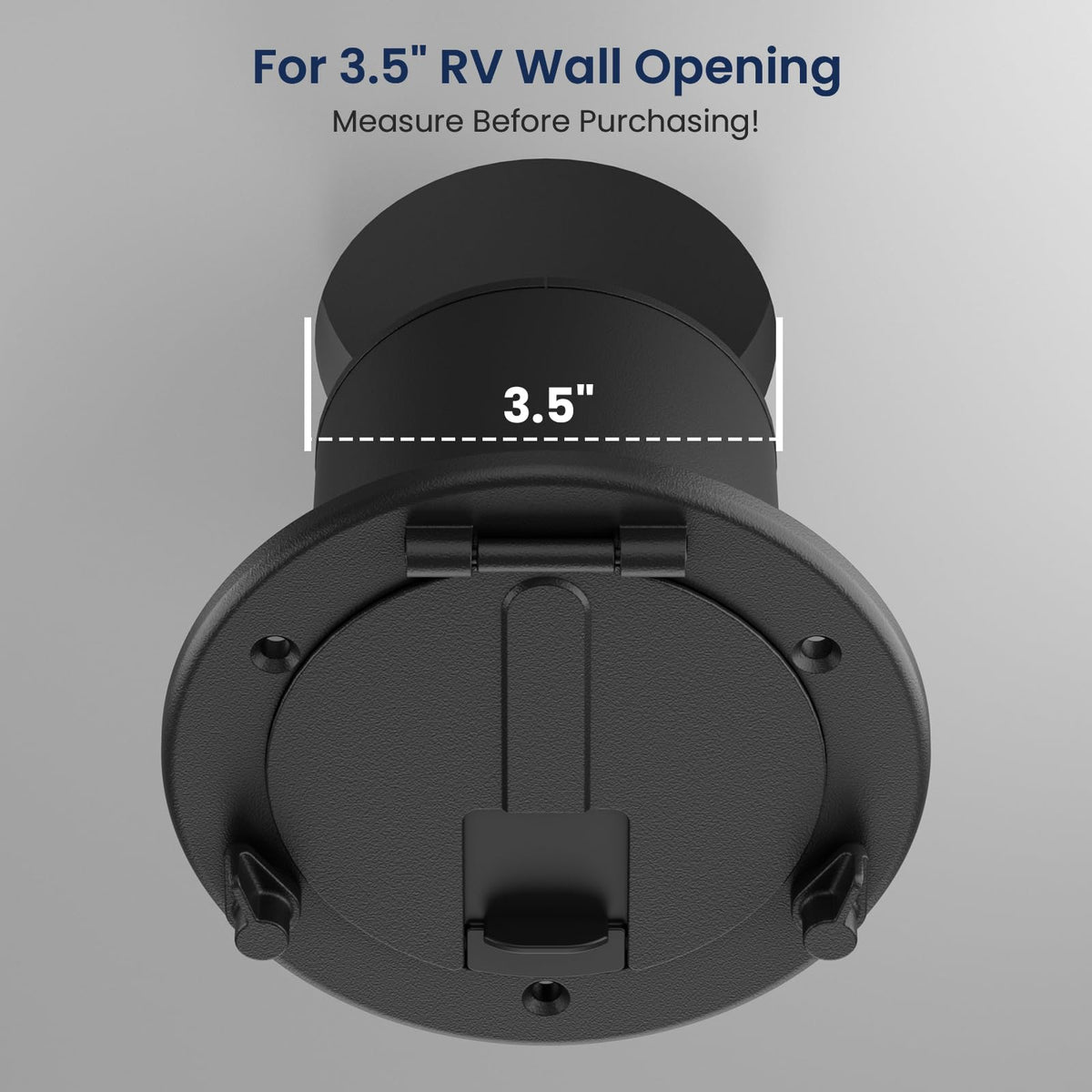 Safoner side profile displays housing depth and flush mounting benefit