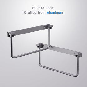 Safoner rack next to boot showing compact size and capacity