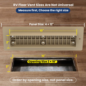 Safoner top plate and reminder label showing dimensions and usage note