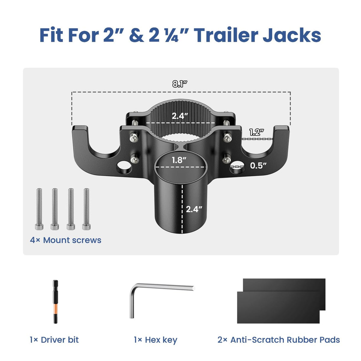 Safoner mounted on trailer in driveway for quick hitching