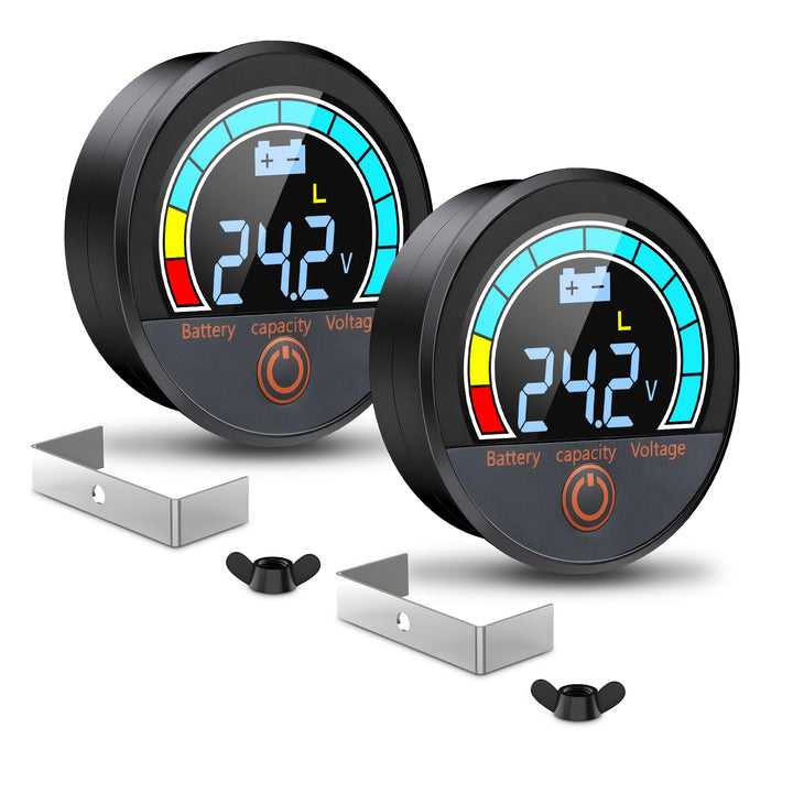 Safpovel front panel display showing voltage and capacity, easy monitoring benefit