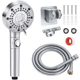 Saidrip front view of RV shower head showing compact design and multiple spray settings for efficient rinsing