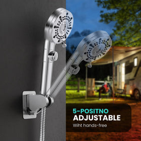 Saidrip packaging with hose, clamps and adhesive holder for quick, tool-free installation