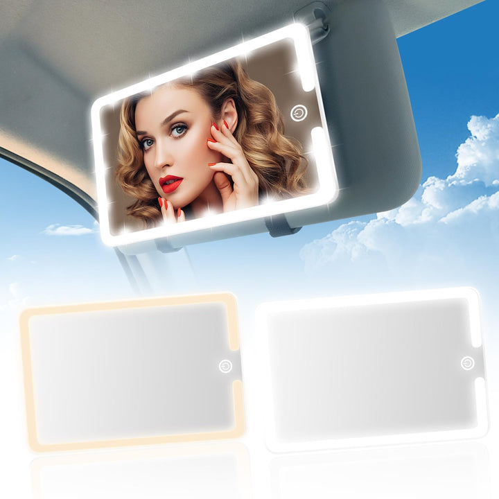 saiggnyy front view of both mirrors showing compact packaging and convenience
