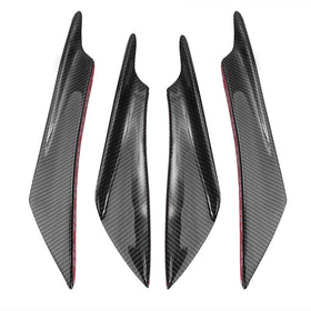 Saihisday front bumper canards front view showing fit and style benefit