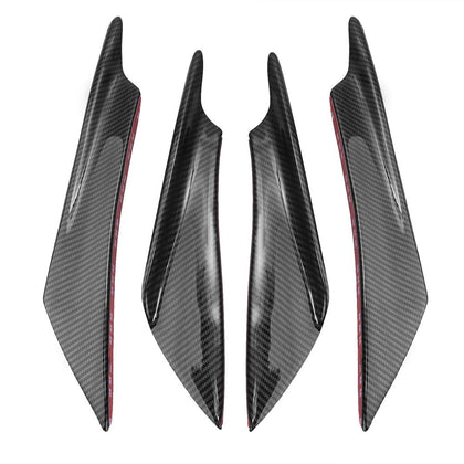 Saihisday front bumper canards front view showing fit and style benefit