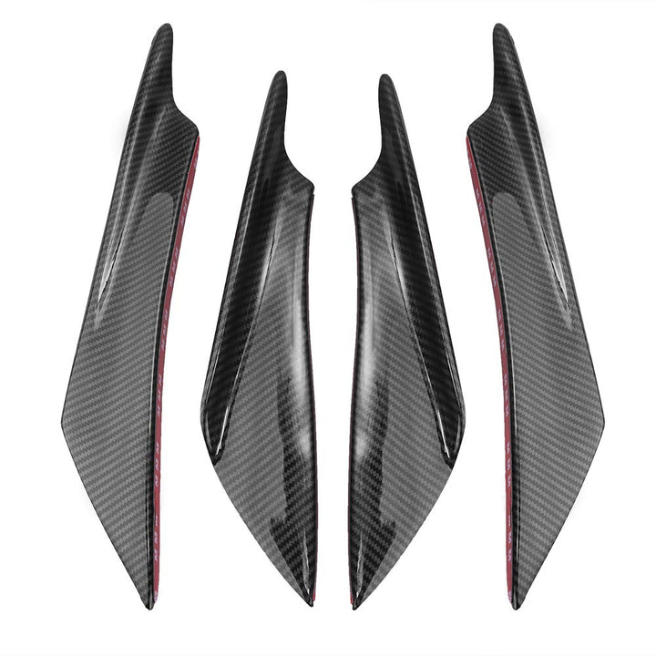 Saihisday front bumper canards front view showing fit and style benefit