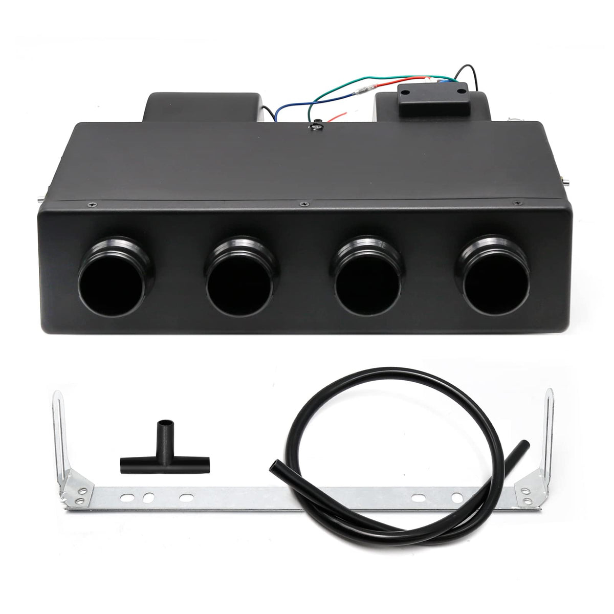 Saihisday front unit showing under-dash assembly and compact profile for easy fit