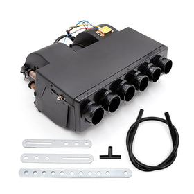 Saihisday under-dash unit front view showing vents and compact design for efficient airflow