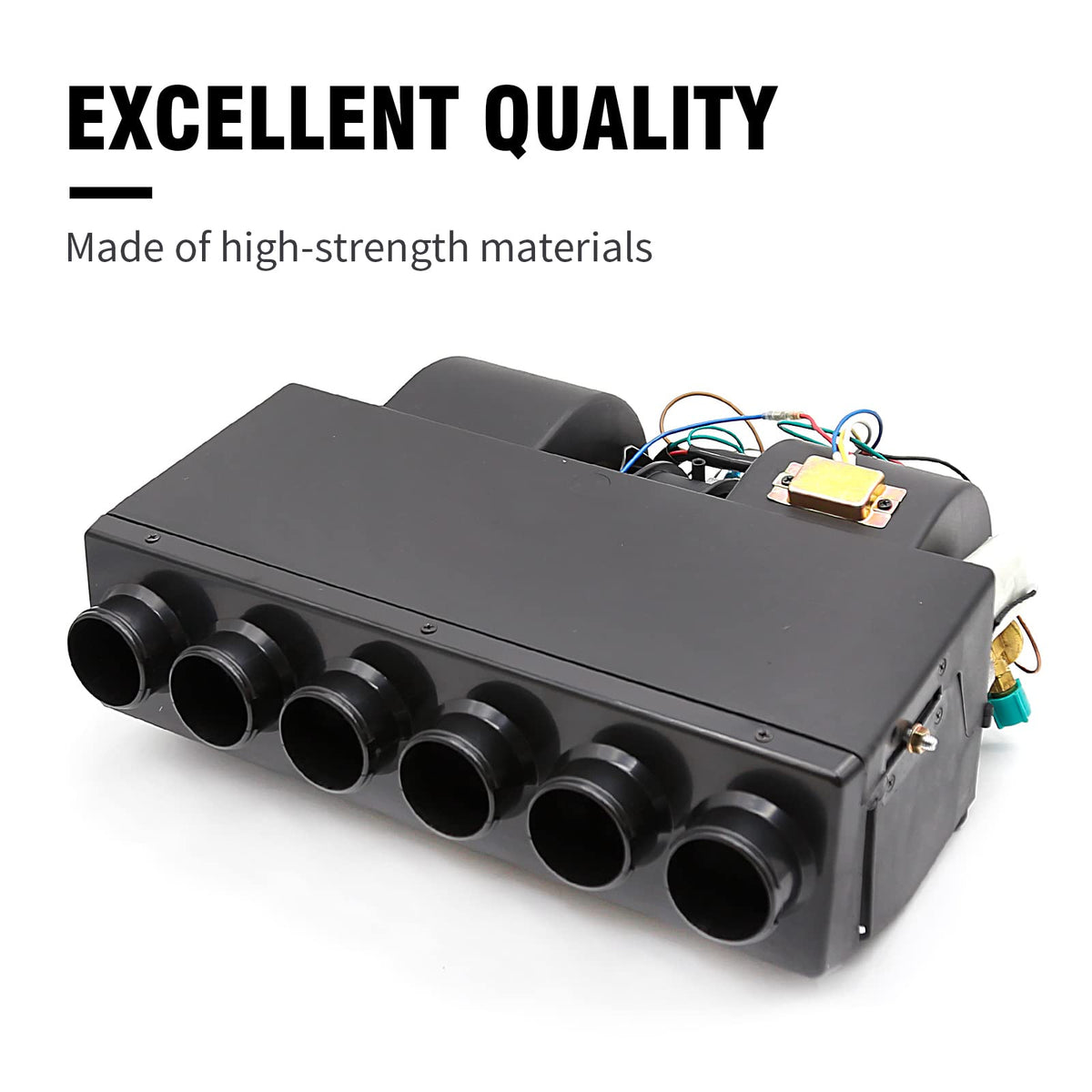 Saihisday side profile showing electrical thermostat and 12V connections for easy control