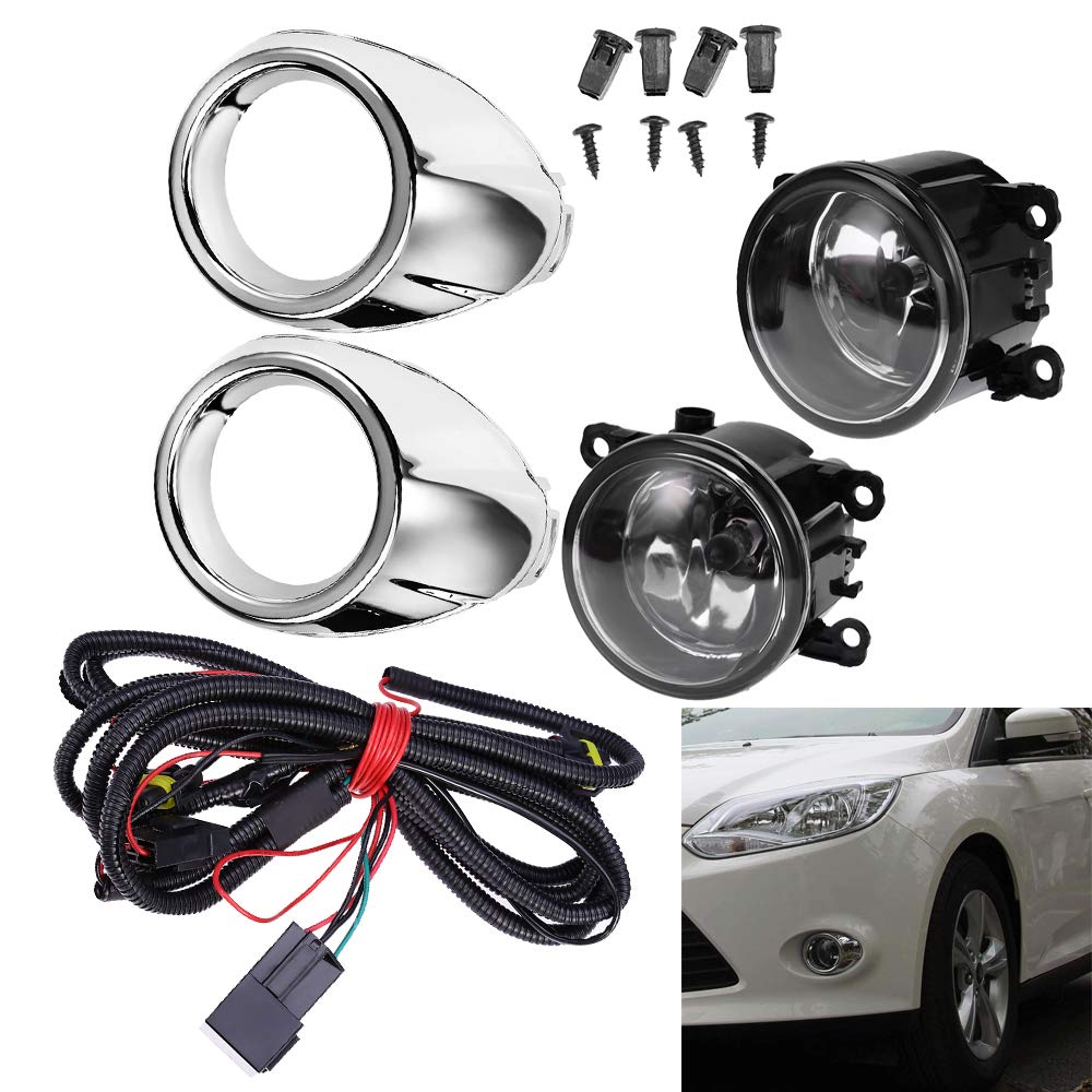 Saihisday fog light next to ruler showing scale for correct fitment