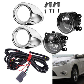 Saihisday fog light next to ruler showing scale for correct fitment
