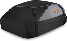 Sailnovo front view packed on car showing secure extra cargo
