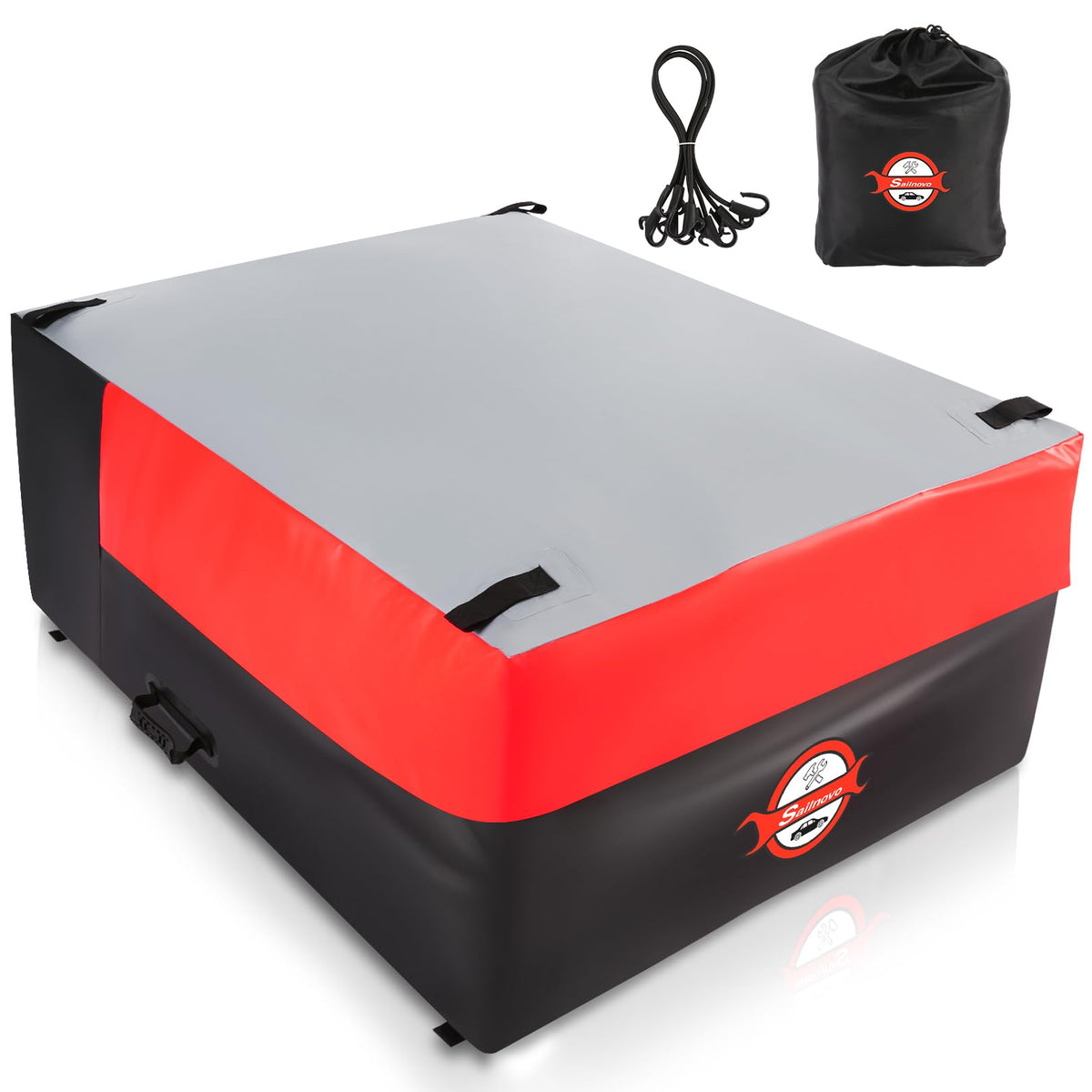Sailnovo front view of packed cargo bag showing weatherproof protection