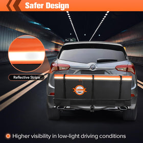 Sailnovo reflective strips visible at night improving roadside visibility