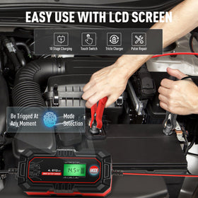 Sailnovo Sailvono installed in an RV battery compartment providing maintenance on-the-go