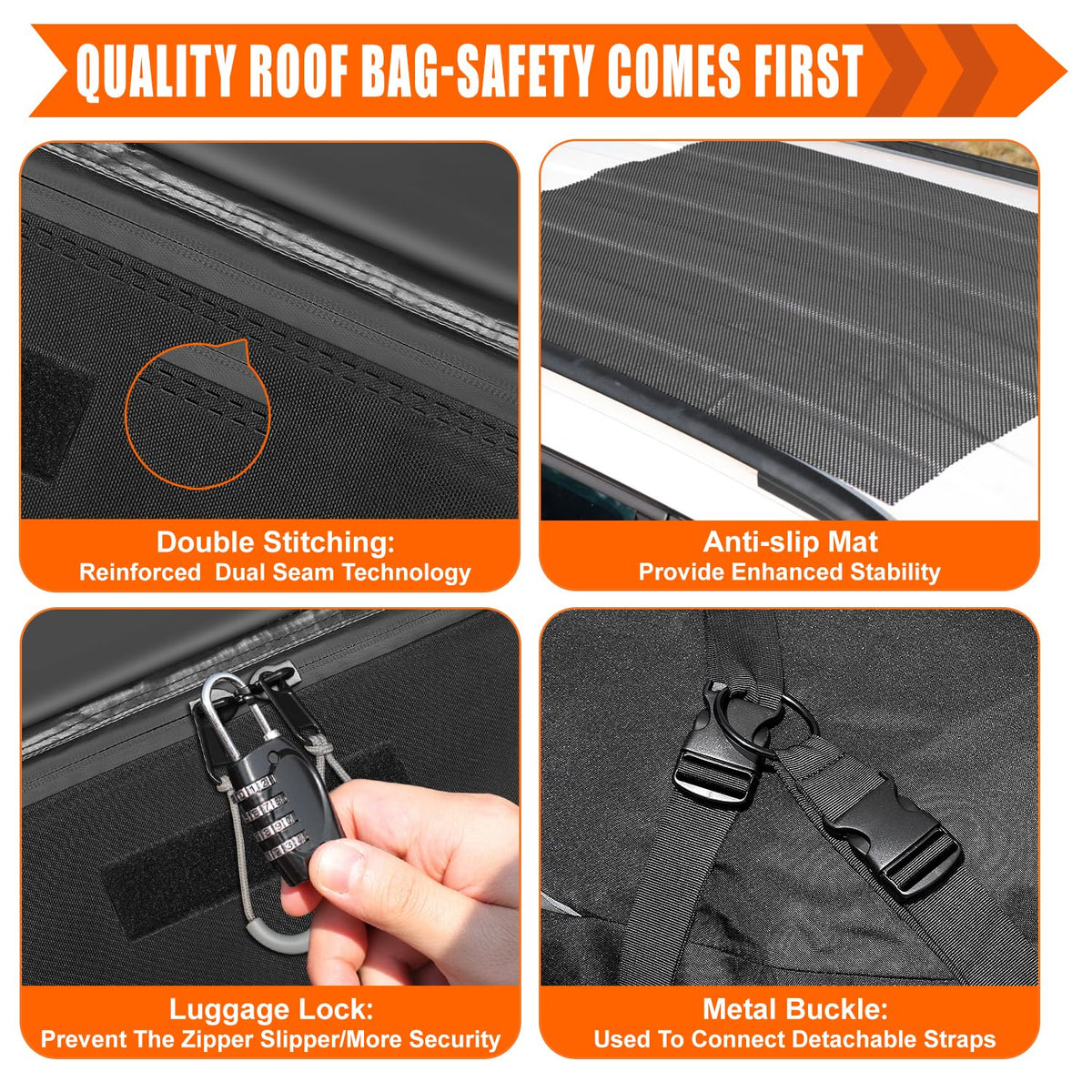 Sailnovo safety hooks and straps displayed for secure fastening