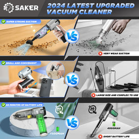 Saker HL132 accessories spread out illustrating versatile nozzles for tasks