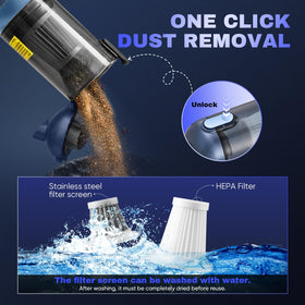 Saker HL157 emptying dustbin with one-touch release for hygienic disposal
