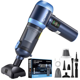 Saker HL157 front view showing compact cordless design and nozzle benefit