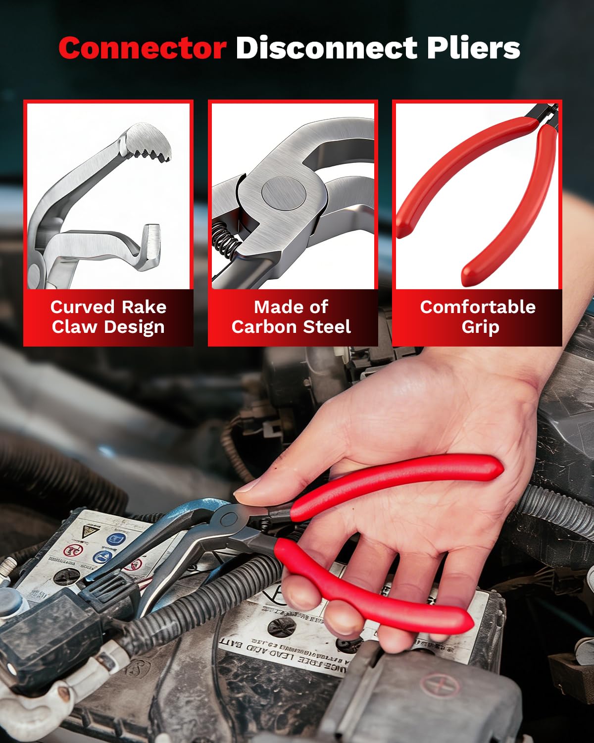 Saker tools beside ruler showing compact reach and scale