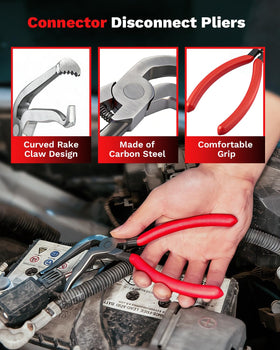 Saker tools beside ruler showing compact reach and scale