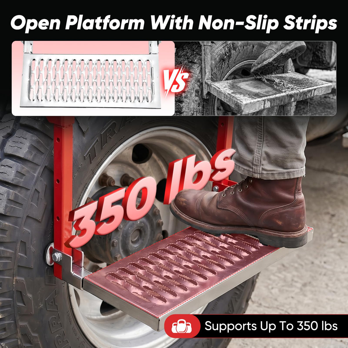 SakerPlus detail of adjustment points showing customizable fit for tires