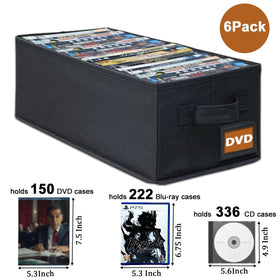Salajory open box filled with DVDs for quick access benefit