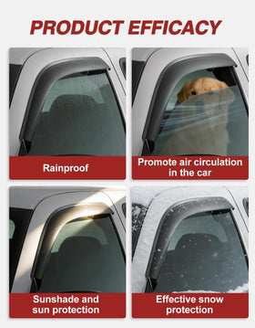 saleago visor deflecting rain while driving for improved ventilation