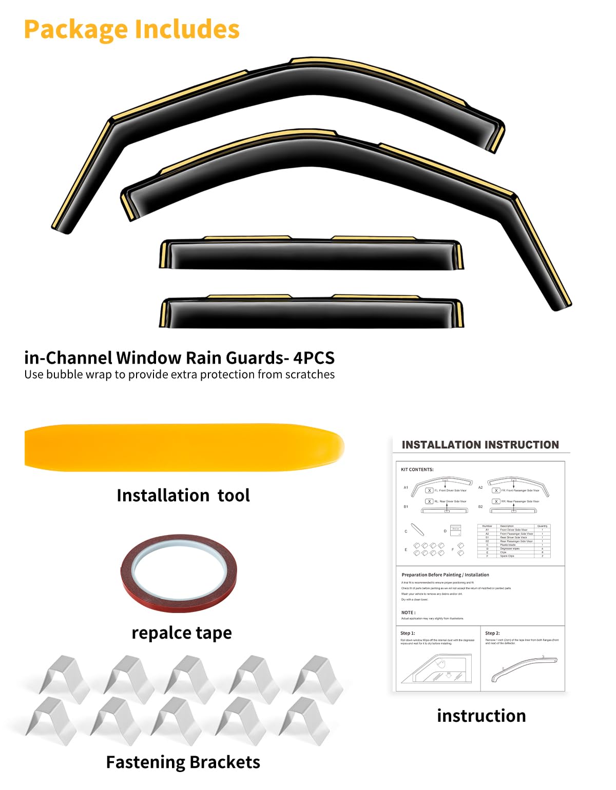 saleago during installation staged on door channel showing no-drill fit and quick install benefit