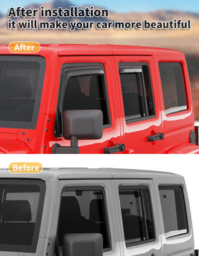 saleago installed on Jeep Wrangler JK side view demonstrating low-profile look