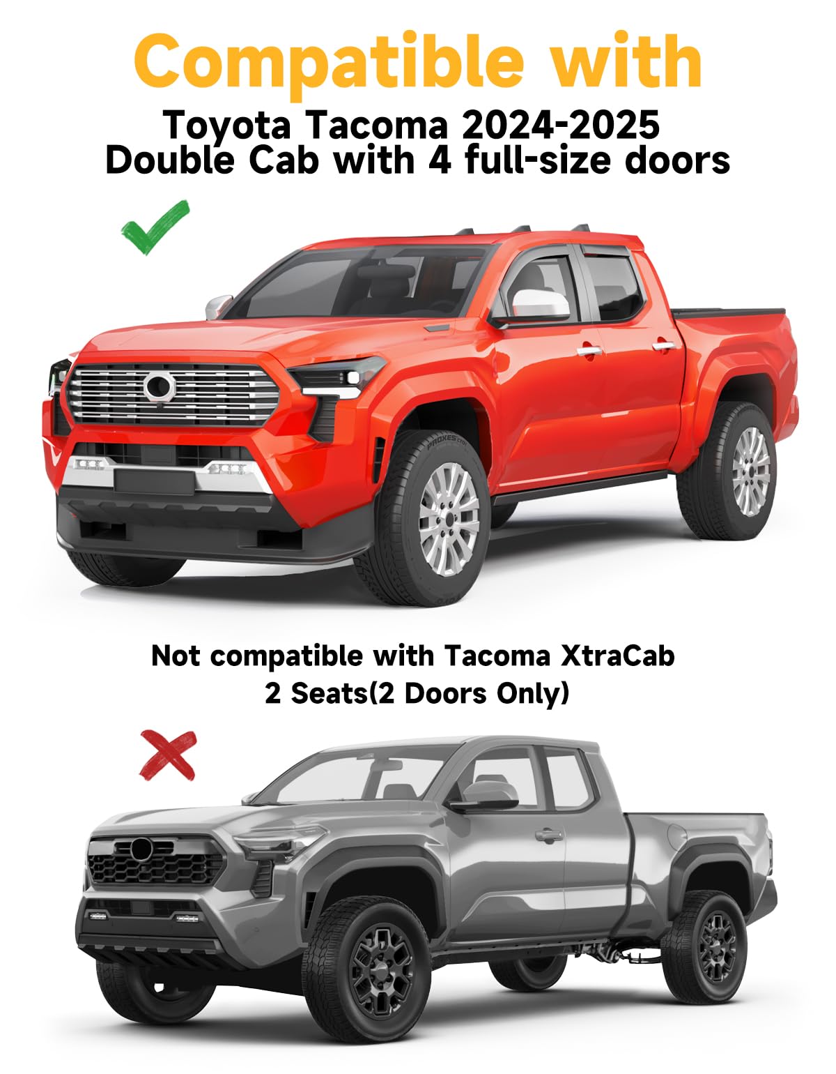 saleago installed on Tacoma rear passenger window showing consistent fit and protection