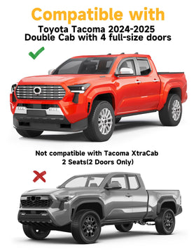 saleago installed on Tacoma rear passenger window showing consistent fit and protection