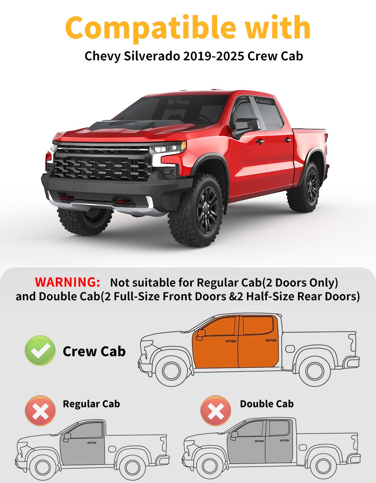 saleago installed on GMC Sierra side view for weather control