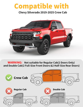 saleago installed on GMC Sierra side view for weather control