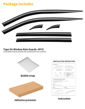 saleago product packaging open to show all six visors and installation accessories