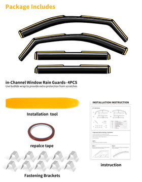 saleago retail packaging laid out with pieces and instructions for simple install