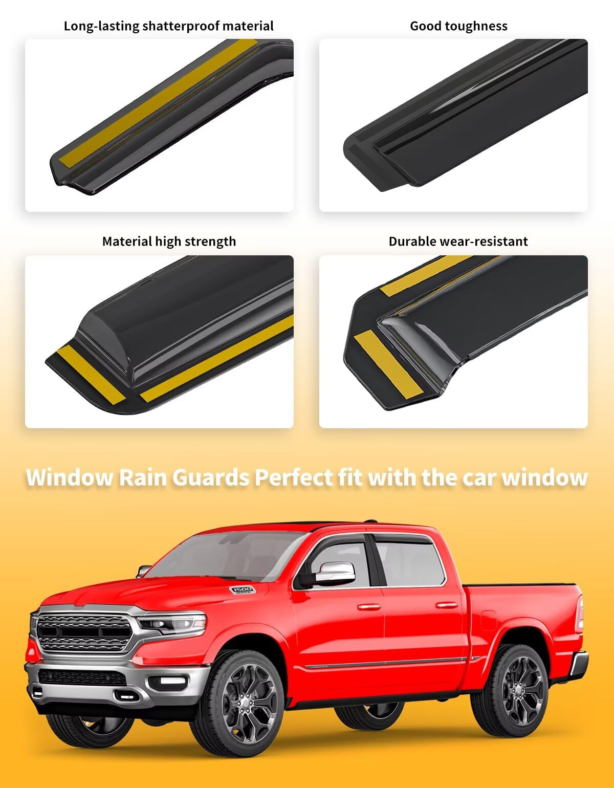 saleago rear door deflector installed showing consistent fit across doors